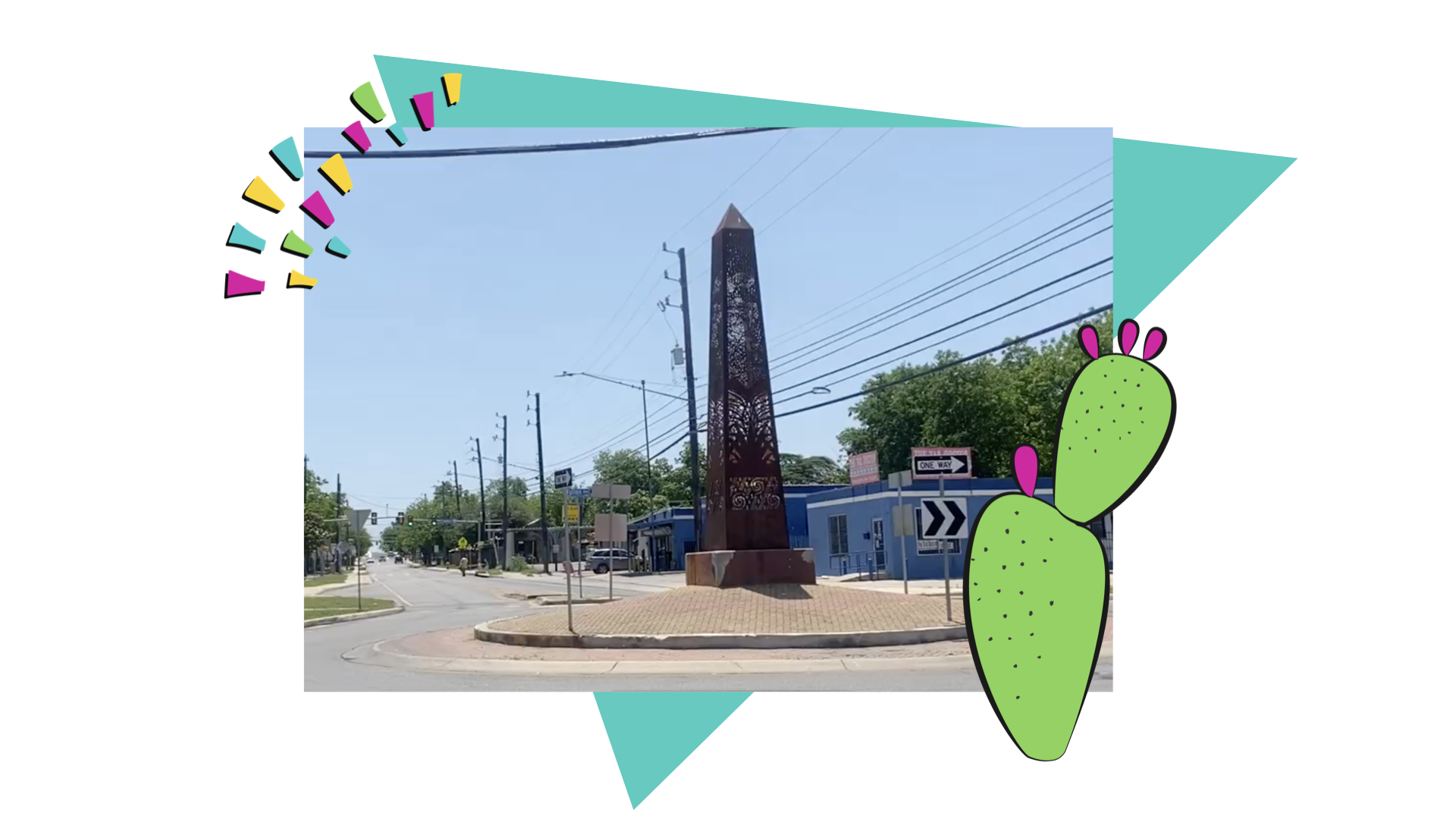 Decorative steel obelisk know as ‘The Beacon’ 