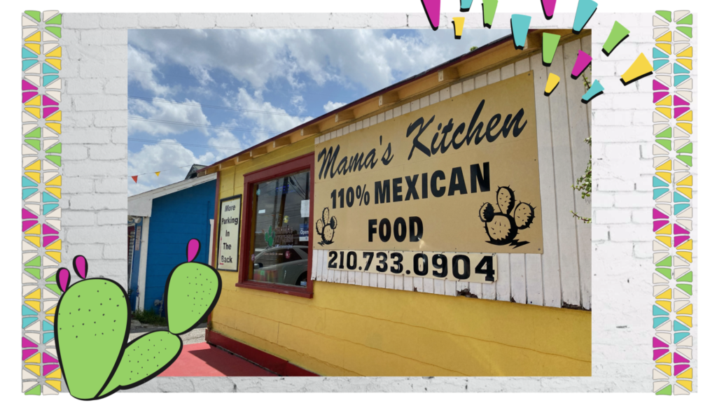 sign of restaurant, mama's kitchen, in san antonio